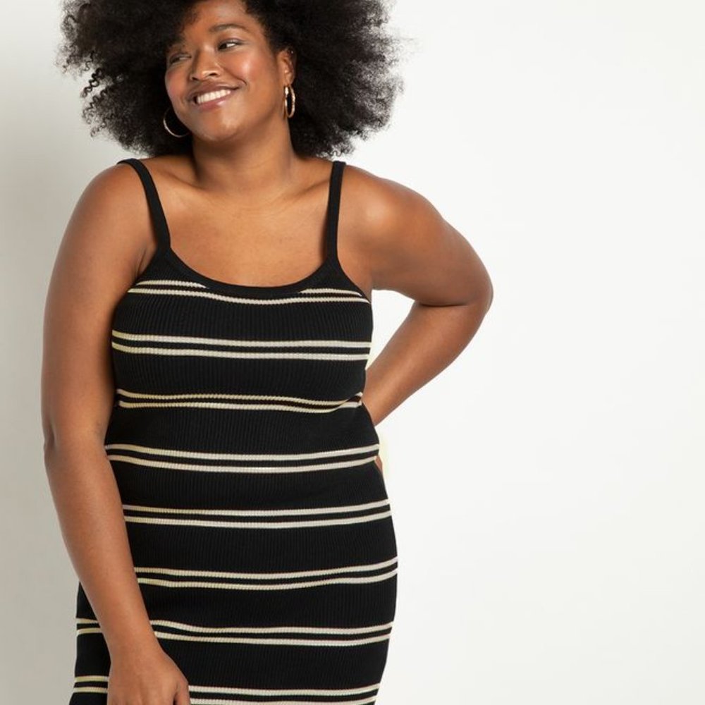 Eloquii Striped Cami Dress Size 18/20